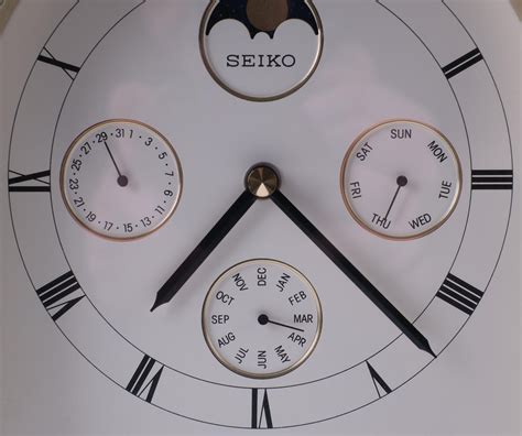 Seiko Table Clock from the 1980's, in Brass, with Roman Numerals at 1stDibs