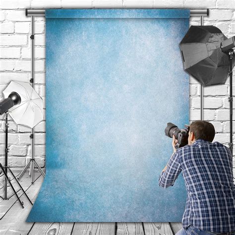Buy 6.5x10ft Fabric with Pole Pocket Light Blue Backdrops for ...
