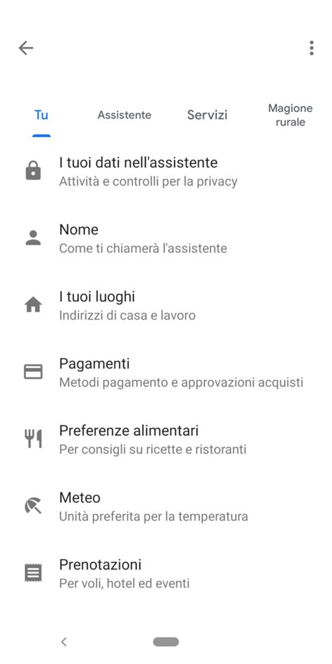 Google Assistant migliora le preferenze alimentari