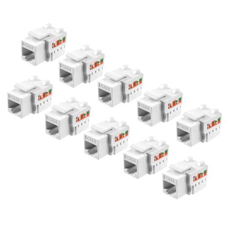 TENINYU 5-Pack RJ45 Keystone Jack Module Connector - India | Ubuy
