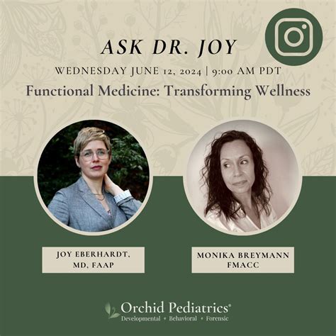 Learn about Functional Medicine on Instagram Live | Orchid Pediatrics ...