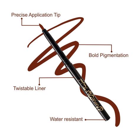 Dunamiss Smudge-Proof Kajal - Jet Brown for All-Day Stunning Eyes ...