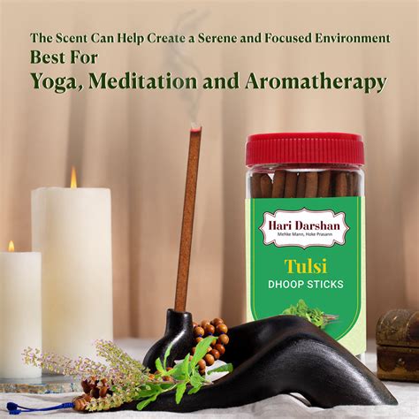 Hari Darshan - TULSI - Bamboo Less Dhoop Sticks - Premium Fragrance ...