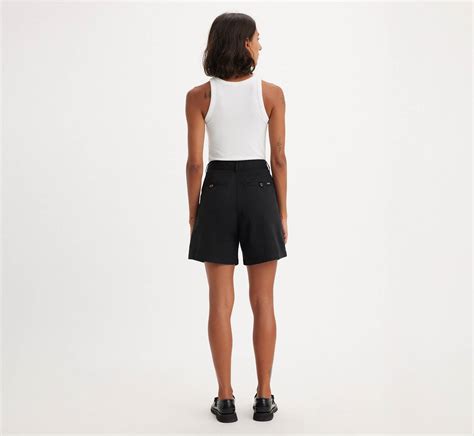 Pleated Women's Trouser Shorts - Black | Levi's® US