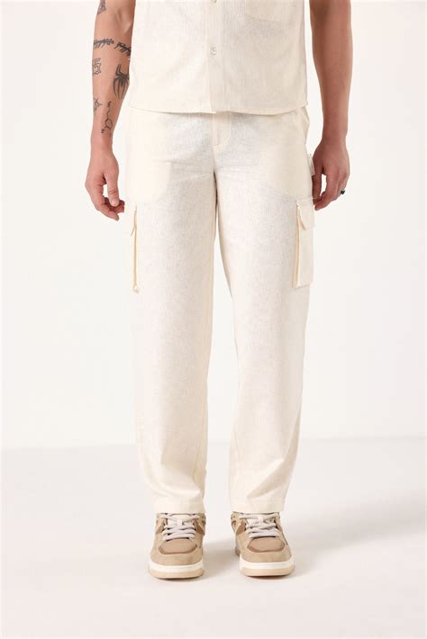 Ecru Linen Pant – Muvazo