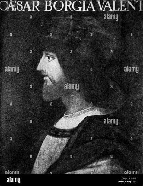 Cesare borgia painting Black and White Stock Photos & Images - Alamy