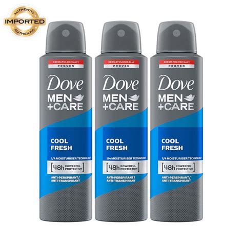 Buy Dove Men+Care Cool Fresh Dry Spray Antiperspirant Deodorant - Pack ...