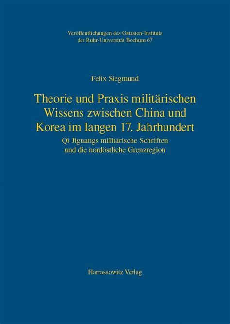 Buy Theorie Und Praxis Militarischen Wissens Zwischen China Und Korea ...