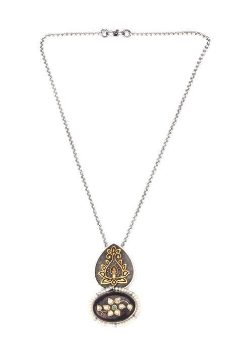 Sangeeta Boochra - Silver Rubina Pendant - Elahe
