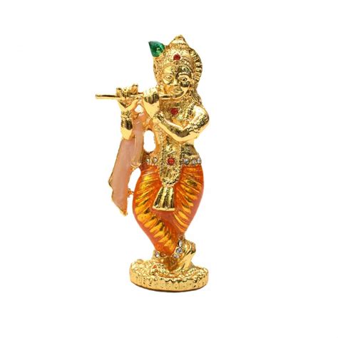 Buy Tarang Arts Lord Krishna Crystal Idol with Flute, Small comapct ...