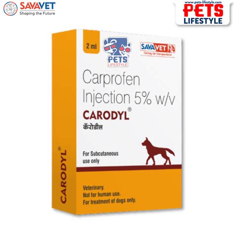 Savavet CARODYL Injection (Carprofen 50 mg/ml) Pain Relief & Anti-Infl