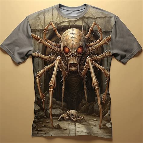Men's Graphic Spiders T Shirt Short Sleeve T shirt 3D Print Crew Neck ...