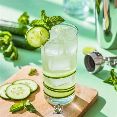 Cucumber Mint Refresher Vodka Cocktail Recipe - Thirsty Tales