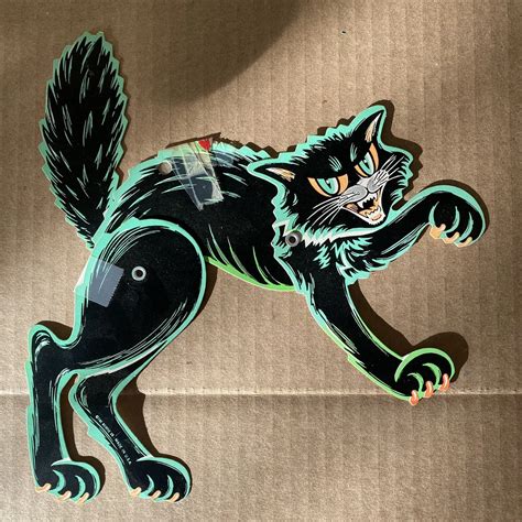 Vintage Halloween Cat Images