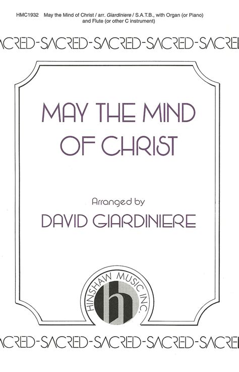 May the Mind of Christ - Willis Music Store