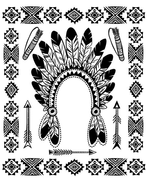 30 Free Printable Native American Coloring Pages