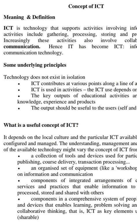 Concept meaning nature and importance of ict in education - Brainly.in