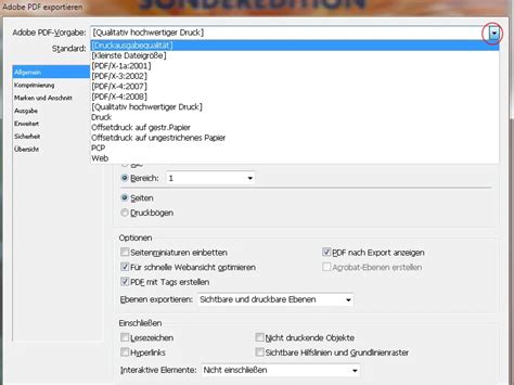 Image result for InDesign PDF Export Settings