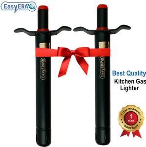 Easyera Stainless Steel Gas Lighter, Aristo, Assorted (Color and Design ...