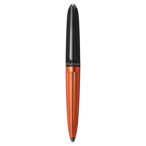Diplomat Aero Black Orange Fountain Pen | Germany | Onlinemantra.in
