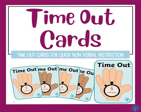Time Out Cards | Made By Teachers