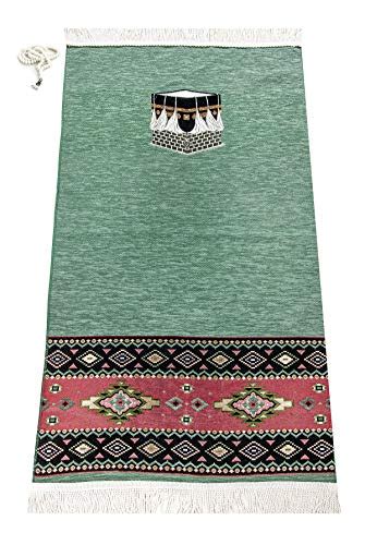 Muslim Prayer Rug with Prayer Beads | Janamaz | India | Ubuy