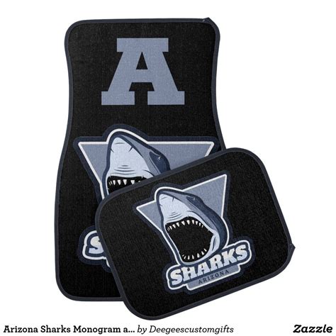 Arizona Sharks Monogram and Logo Floor Mat | Zazzle | Monogram, Floor ...