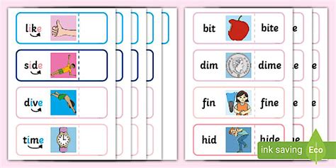 Magic e Read and Reveal 'i' Word Cards