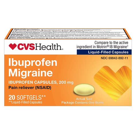 CVS Health Ibuprofen Migraine Softgels, 200 mg | Pick Up In Store TODAY ...