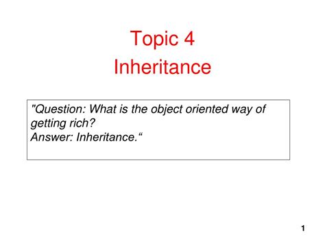 Image result for Inheritance Topic