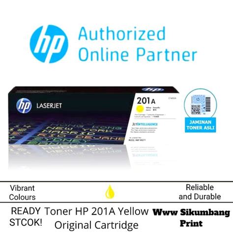 Jual Toner Hp 201A Black Color Original Laserjet Cartridge - Kuning ...