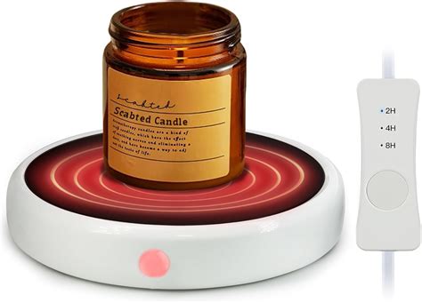 Amazon.com: Candle Warmer Plate with Timer,Large Candle Warmer for Jar ...
