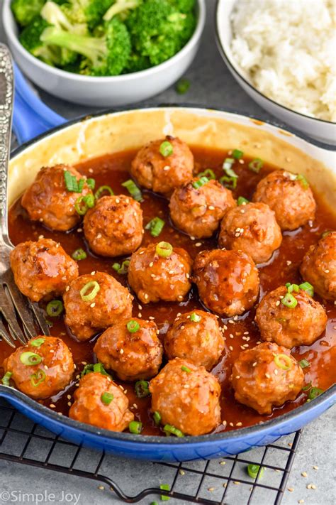 Teriyaki Meatballs - Simple Joy