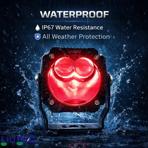 LIU HJG 3 Lens Gorilla Fog Light Waterproof & Dustproof 60W Each (120W