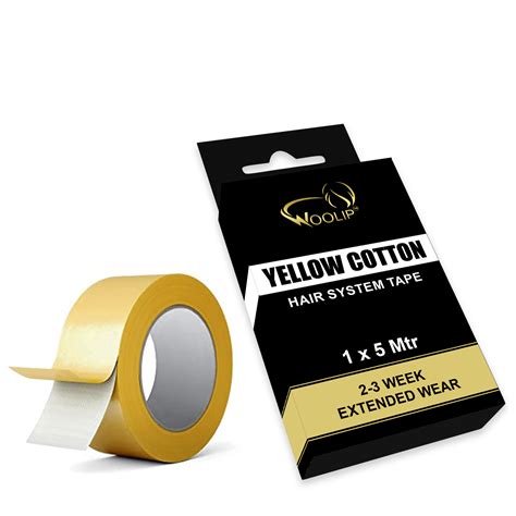 Woolip Yellow Cotton Hair Wig Tape | Hair Patch Strong Tape (5m) – Beuni
