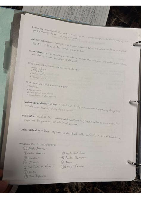 Ap Human Geography Notes Unit 3 - Ethnocentrism groups belief that ones ...