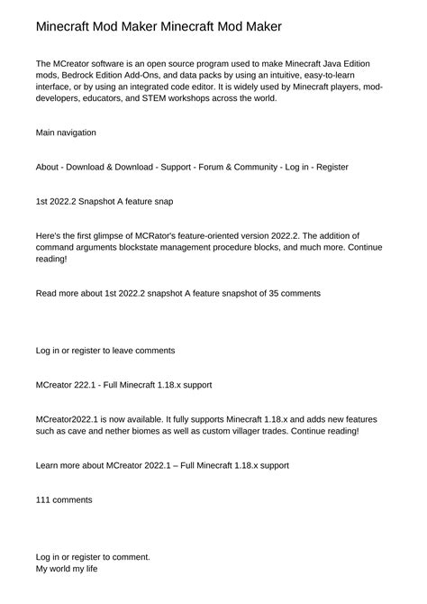 Image result for Minecraft Mod Maker