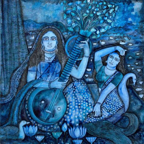 Saraswati Blue - Life Size Posters by Jayshri | Buy Posters, Frames ...