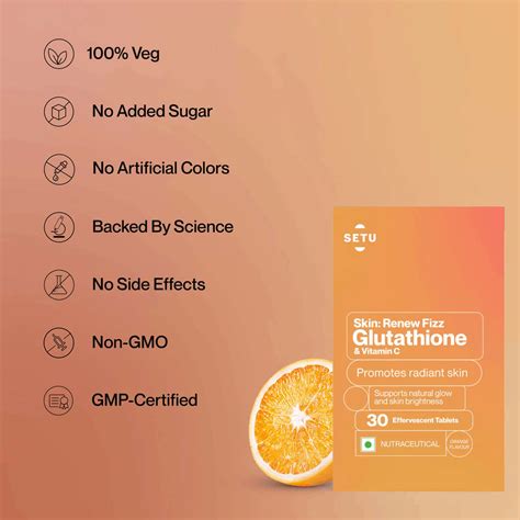Buy SETU SKIN RENEW - 60 EFFERVESCENT TABLETS | GLUTATHIONE WITH ...