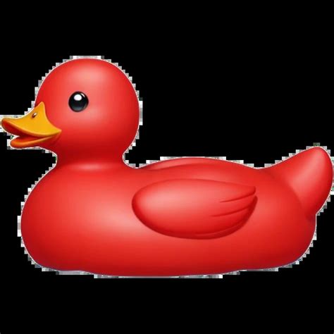 Red rubber duck emoji | AI Emoji Generator