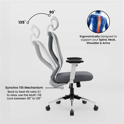 Zodiac Pro Ergonomic High Back Mesh Office Chair | Green Soul®