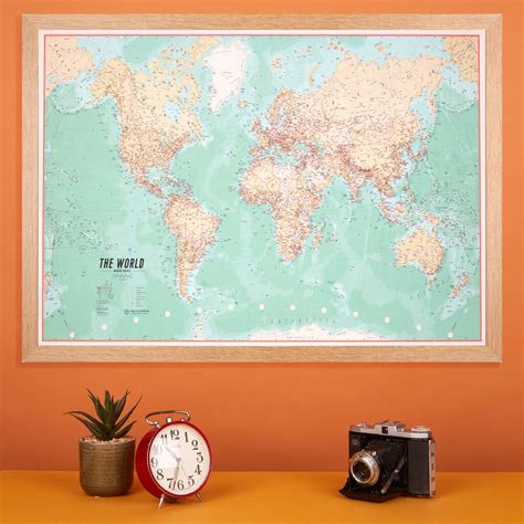 Vintage World Map Poster By Maps International