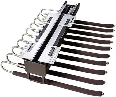 Jaguar Decor Mounted Rack - 10 Arms Steel Pull Out Pants Hangers/Jeans ...