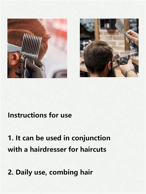 Ultra-Thin Limit Comb, Men's Haircut Clipper Guards For Buzz Cut ...