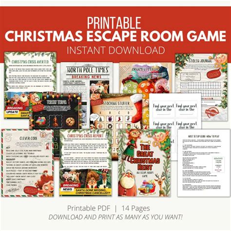 Printable Christmas Escape Room Game - Add A Little Adventure