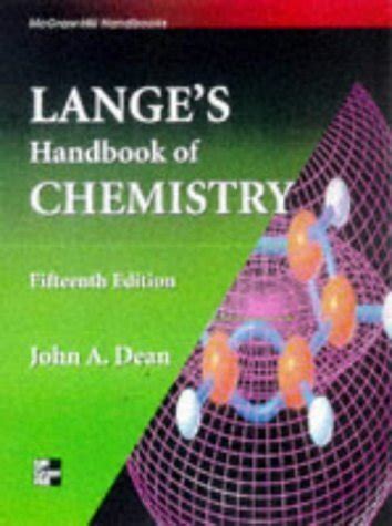 Buy Lange's Handbook of Chemistry Book Online at Low Prices in India ...