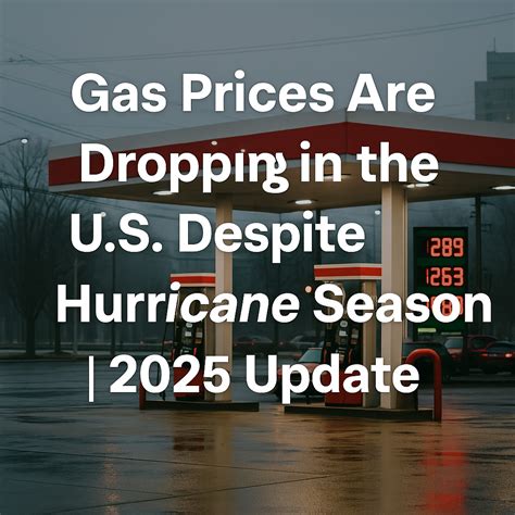 Gas Prices Drop in the U.S. Despite Hurricane Season | 2025 Update