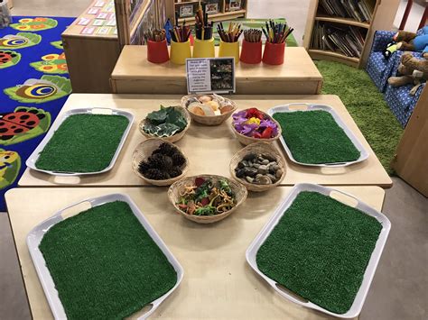 EYFS Small World - Using natural materials to build their own dinosaur ...