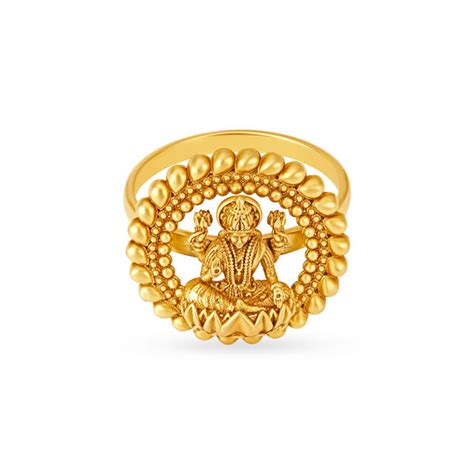 Glorious Rawa Work Goddess Laxmi Finger Ring