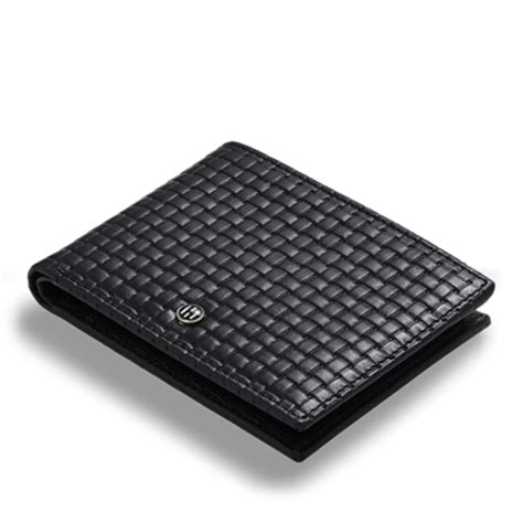 Weave Pattern Men's Leather wallet